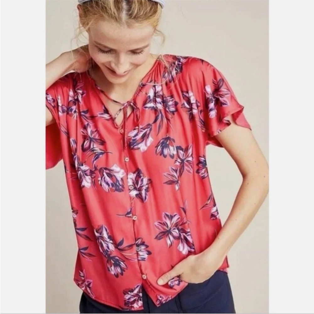 NWOT Dolan Keilani Flutter Sleeve Blouse